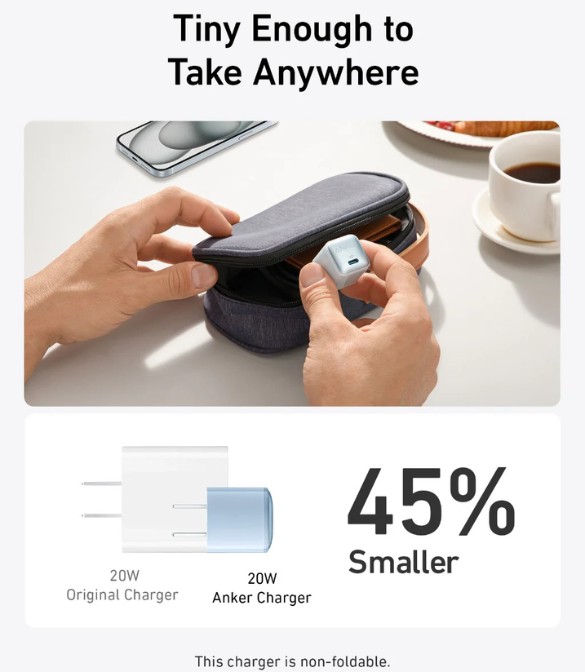 Anker Charger 20W 1C A2699L11 - Black