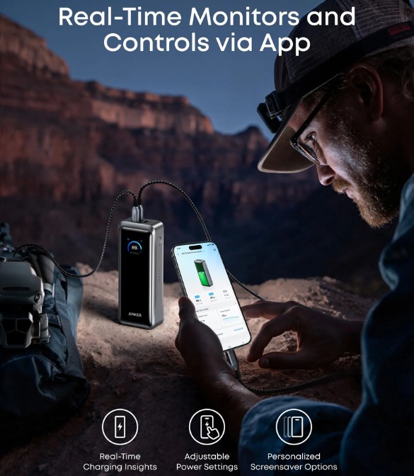 Anker Prime Power Bank (26K, 300W) A110AH11 - Black
