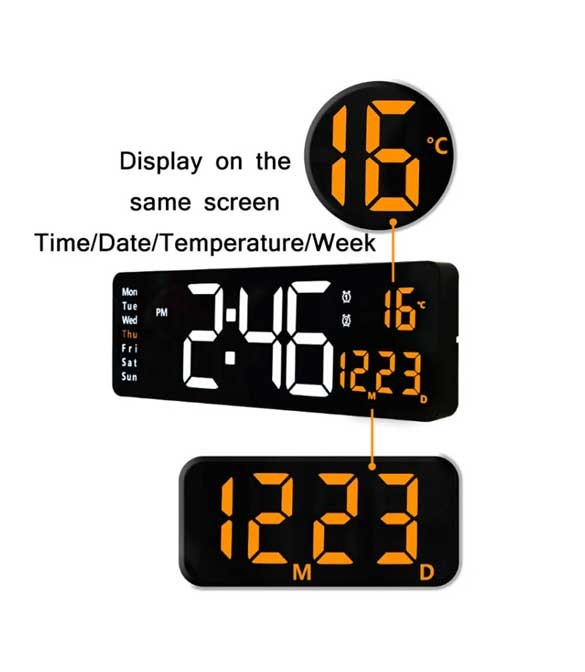 CRONY 6626 Large Screen Display Led Digital Clock