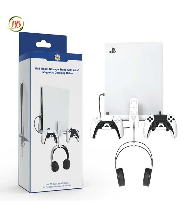 JYS-P5173 PS5 2 In 1 Multifunctional Wall Stand