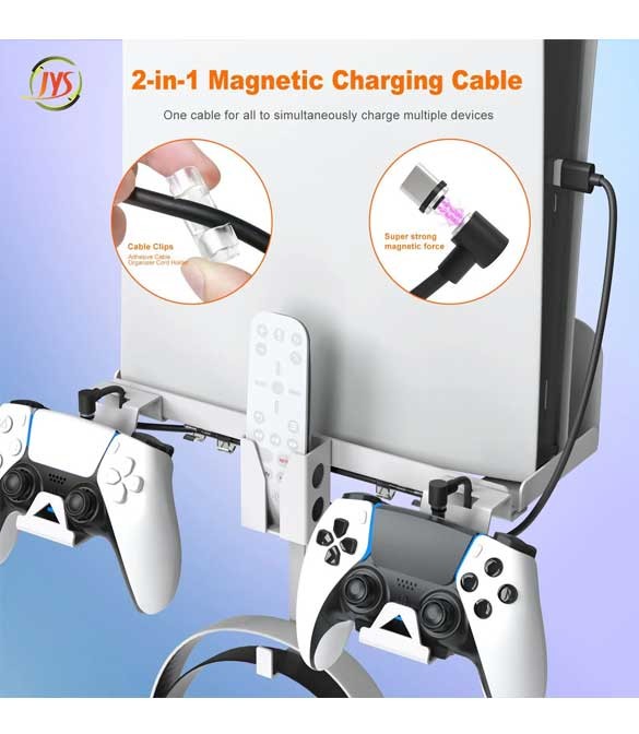 JYS-P5173 PS5 2 In 1 Multifunctional Wall Stand