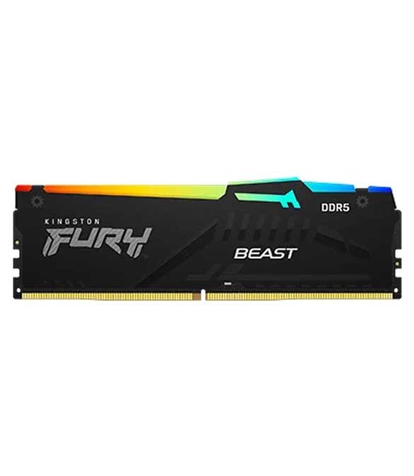 KINGSTON FURY BEAST RGB SINGLE 8GB DDR5 5600 DESKTOP MEMORY SINGLE MODULE