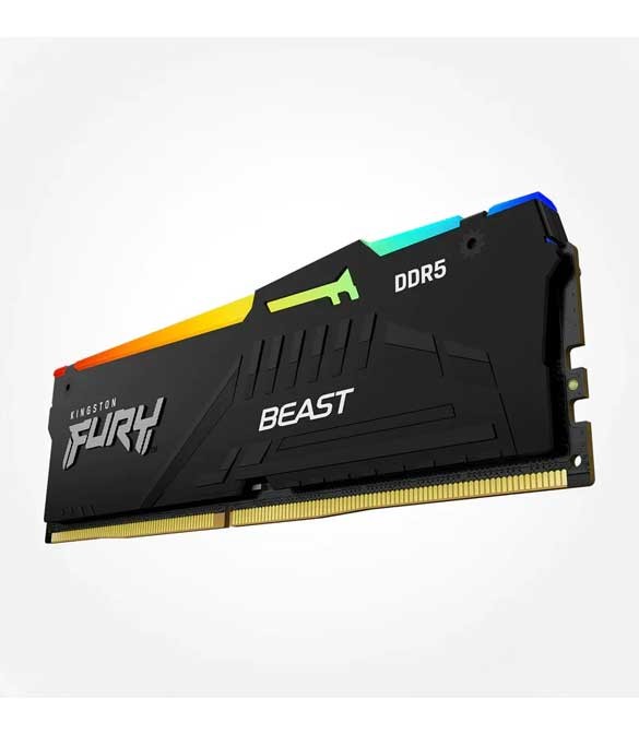 KINGSTON FURY BEAST RGB SINGLE 8GB DDR5 5600 DESKTOP MEMORY SINGLE MODULE