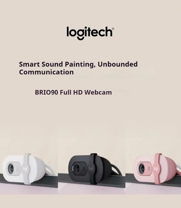 Logitech BRIO 90 1080P Webcam - White