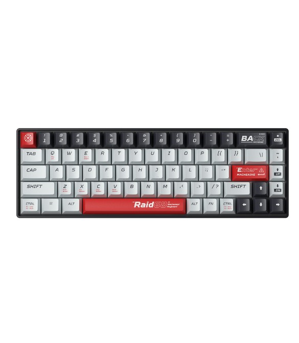 MACHENIKE Raid68 Magnetic gray switch Wired RGB Gaming Keyboard-Red