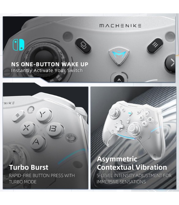 Machenike G5 Pro Hall Effect Gamepad Controller - White