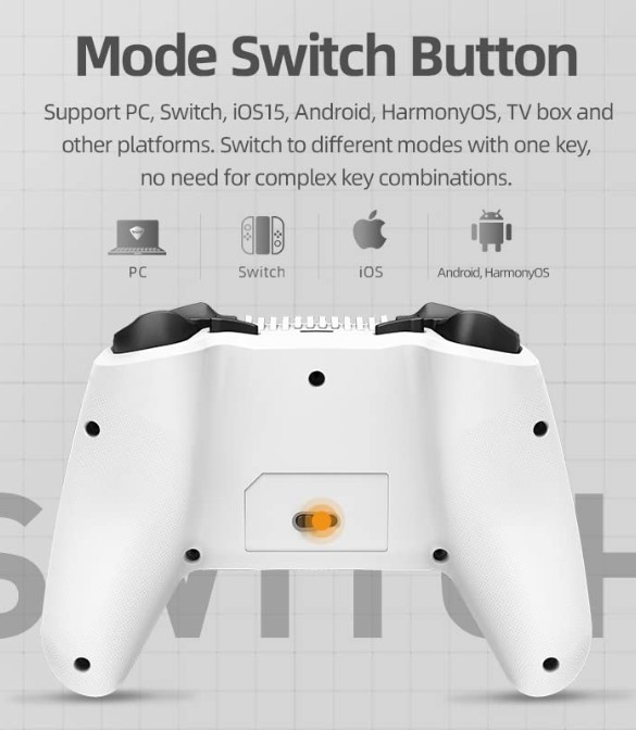 Machenike G6 Tri-mode Gaming Controller - White