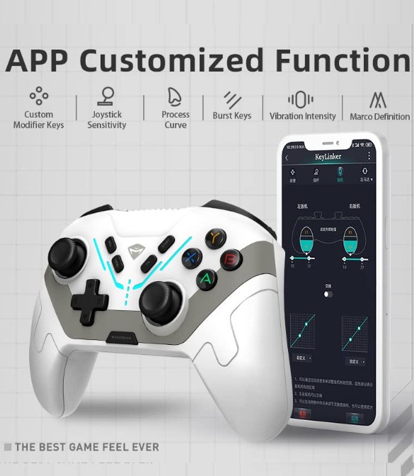 Machenike G6 Tri-mode Gaming Controller - White