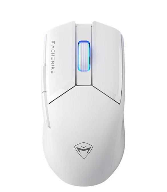 Machenike M7 Pro Wireless Gaming Mouse – White, PAW3395 Sensor, Wired/2.4GHz, Ultra-Precise, Lightweight Design