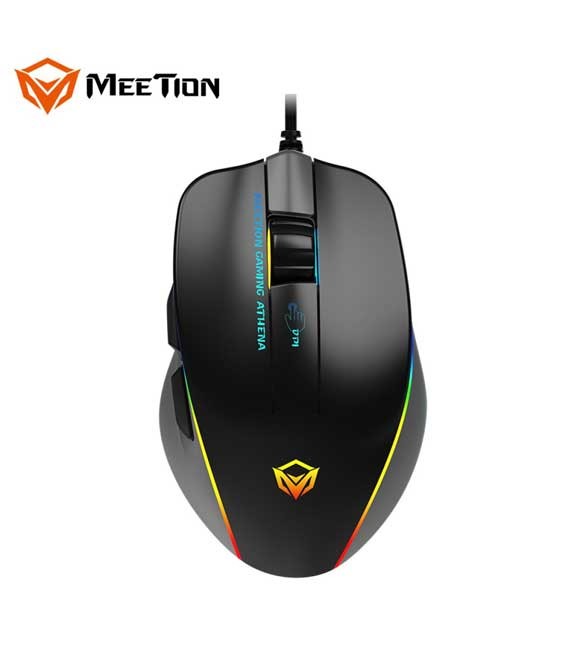 Meetion GM23_2023 RGB USB Gaming Mouse -Black & Gray