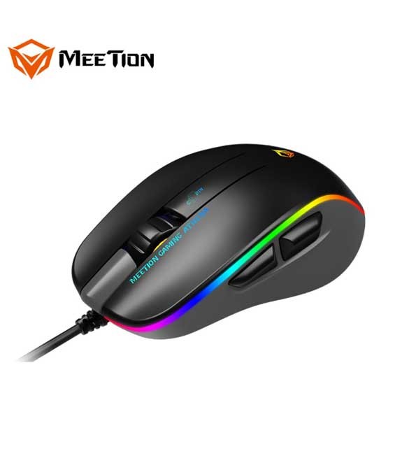 Meetion GM23_2023 RGB USB Gaming Mouse -Black & Gray