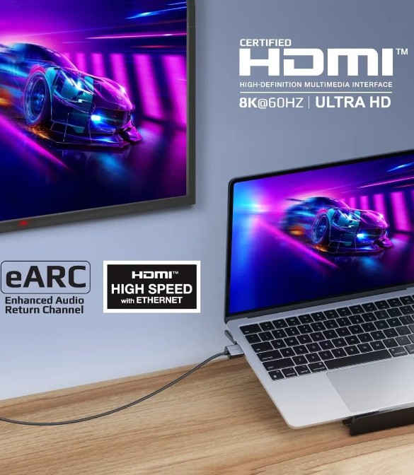 Promate PrimeLink8K-150 HDMI 2.1 Cable 1.5m