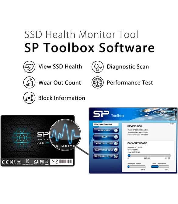 Silicon Power 2TB SSD 3D NAND SATA III 2.5